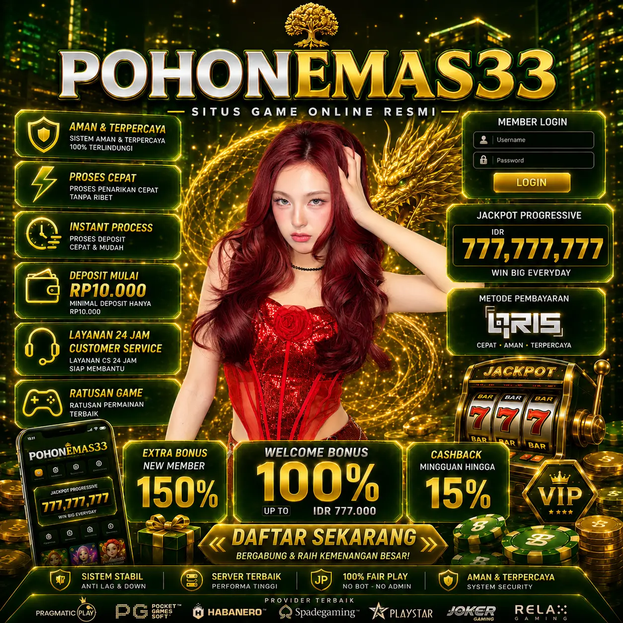Pohonemas33 $ Pilihan Tempat Bermain PM33 Slot Online Dengan Provider Game Paling Terpercaya in Medan